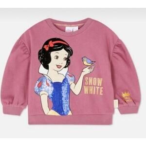 Disney Girl Snow White Sweater Pink 6-7 Years A003312